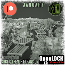 Load image into Gallery viewer, Arctic Trench Set Terrain Piece (Legion) (Sci-Fi) (DSM)