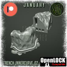 Load image into Gallery viewer, Arctic Trench Set Terrain Piece (Legion) (Sci-Fi) (DSM)