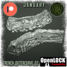 Load image into Gallery viewer, Arctic Trench Set Terrain Piece (Legion) (Sci-Fi) (DSM)