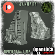 Load image into Gallery viewer, Arctic Trench Set Terrain Piece (Legion) (Sci-Fi) (DSM)