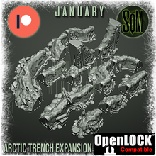 Load image into Gallery viewer, Arctic Trench Set Terrain Piece (Legion) (Sci-Fi) (DSM)
