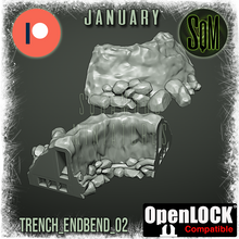 Load image into Gallery viewer, Arctic Trench Set Terrain Piece (Legion) (Sci-Fi) (DSM)