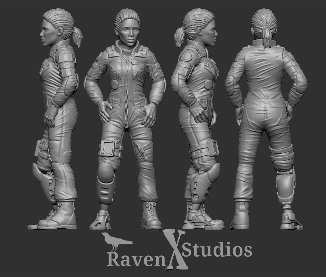 Military Support Crew Prodos Scale (SciFi) (Raven X)