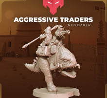 Load image into Gallery viewer, Aggressive Traders on Giant Lizard (Legion) (Sci-Fi) (Anvilrage) (Stargrave)