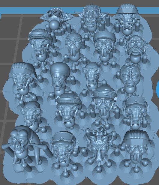 Alien Heads Variety Pack (Legion) (Sci-Fi) (DSM)