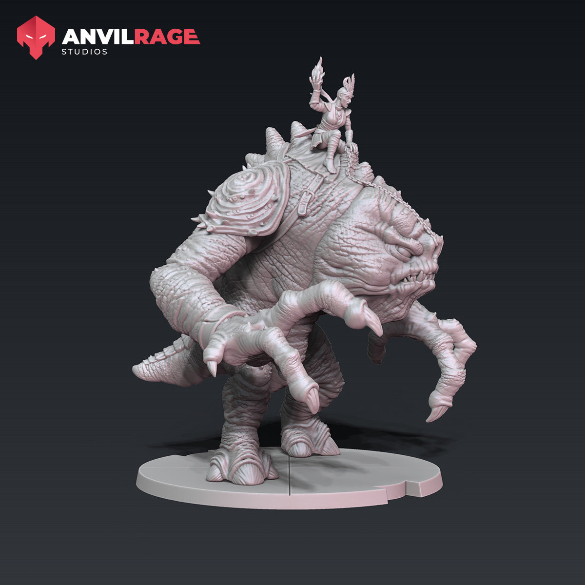Beast Master Witch & her mount (Legion) (Sci-Fi) (Anvilrage)