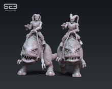 Load image into Gallery viewer, Angry Mount with Head Tentacled Alien Riders - 2 Pack (Legion) (Sci-Fi) (Anvilrage) (Stargrave)