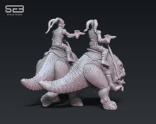 Load image into Gallery viewer, Angry Mount with Head Tentacled Alien Riders - 2 Pack (Legion) (Sci-Fi) (Anvilrage) (Stargrave)