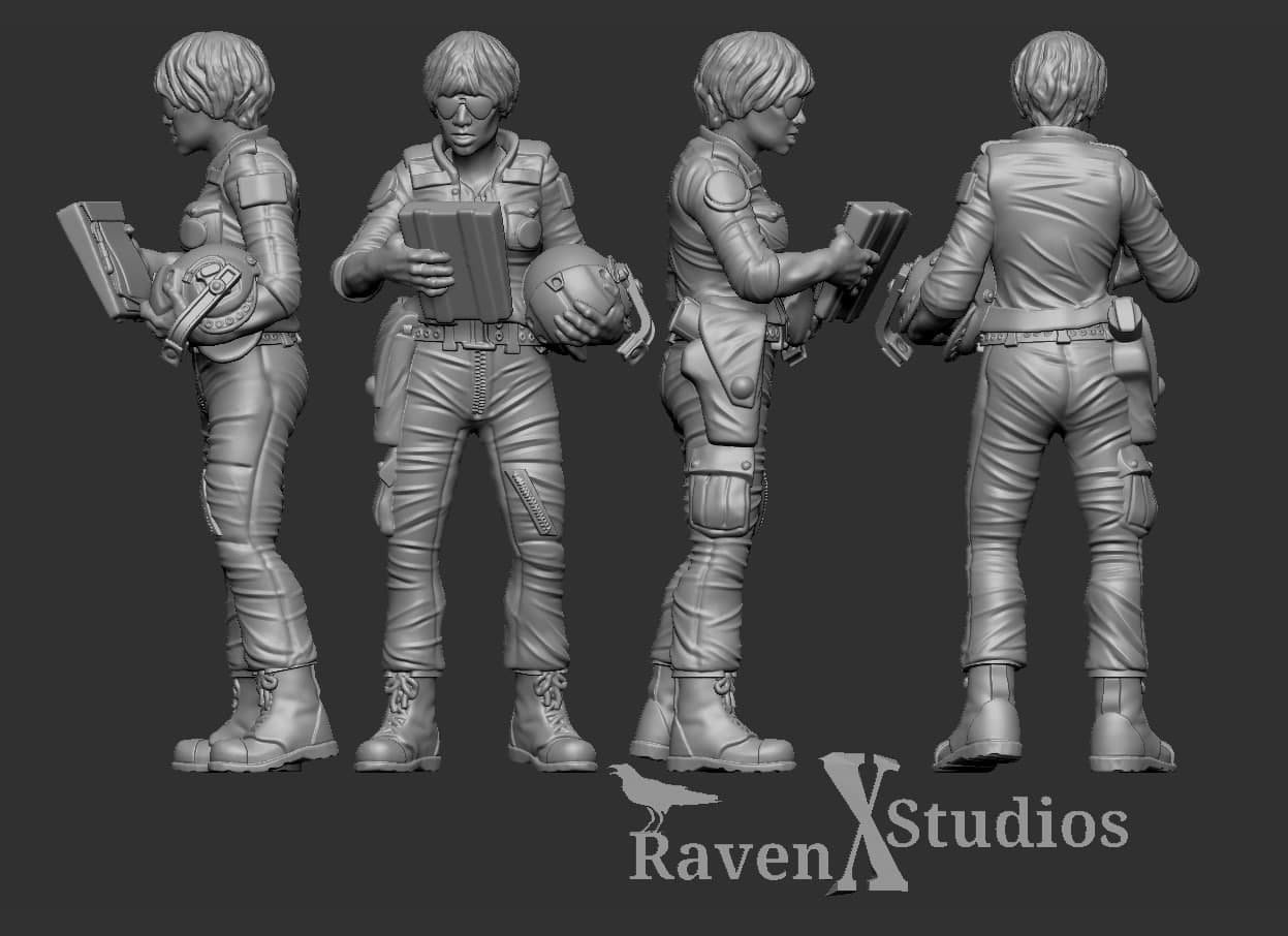 Female Pilot Bundle - Prodos Scale (SciFi) (Raven X)