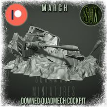 Load image into Gallery viewer, Downed Quad Leg Walker - Cockpit Terrain Piece (Legion) (Sci-Fi) (DSM)