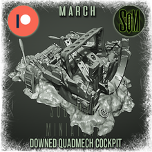 Load image into Gallery viewer, Downed Quad Leg Walker - Cockpit Terrain Piece (Legion) (Sci-Fi) (DSM)