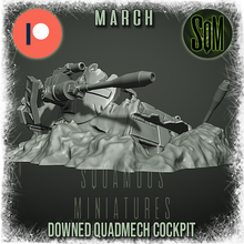 Load image into Gallery viewer, Downed Quad Leg Walker - Cockpit Terrain Piece (Legion) (Sci-Fi) (DSM)