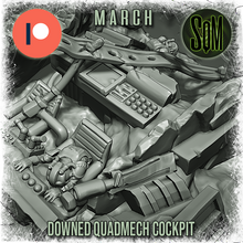 Load image into Gallery viewer, Downed Quad Leg Walker - Cockpit Terrain Piece (Legion) (Sci-Fi) (DSM)