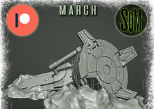 Load image into Gallery viewer, Downed Quad Leg Walker - Foot Terrain Piece (Legion) (Sci-Fi) (DSM)