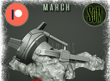 Load image into Gallery viewer, Downed Quad Leg Walker - Foot Terrain Piece (Legion) (Sci-Fi) (DSM)