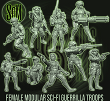 Load image into Gallery viewer, Custom Female Jungle Fighters Bundle (Sci-Fi) (DSM)