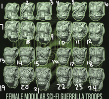Load image into Gallery viewer, Custom Female Jungle Fighters Bundle (Sci-Fi) (DSM)