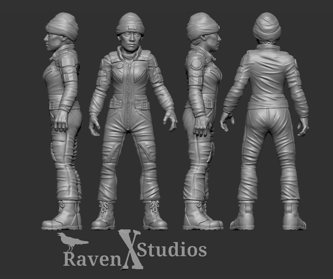 Military Support Crew Prodos Scale (SciFi) (Raven X)