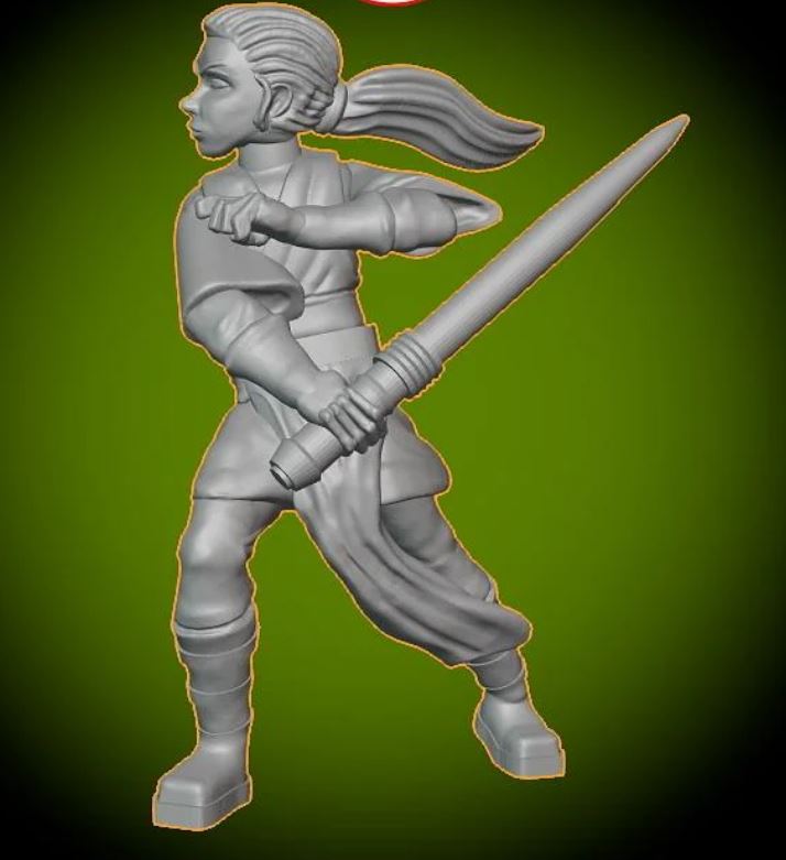 Female Space Wizard 2 Pack (Legion) (Jason Miller Design) (SciFi)