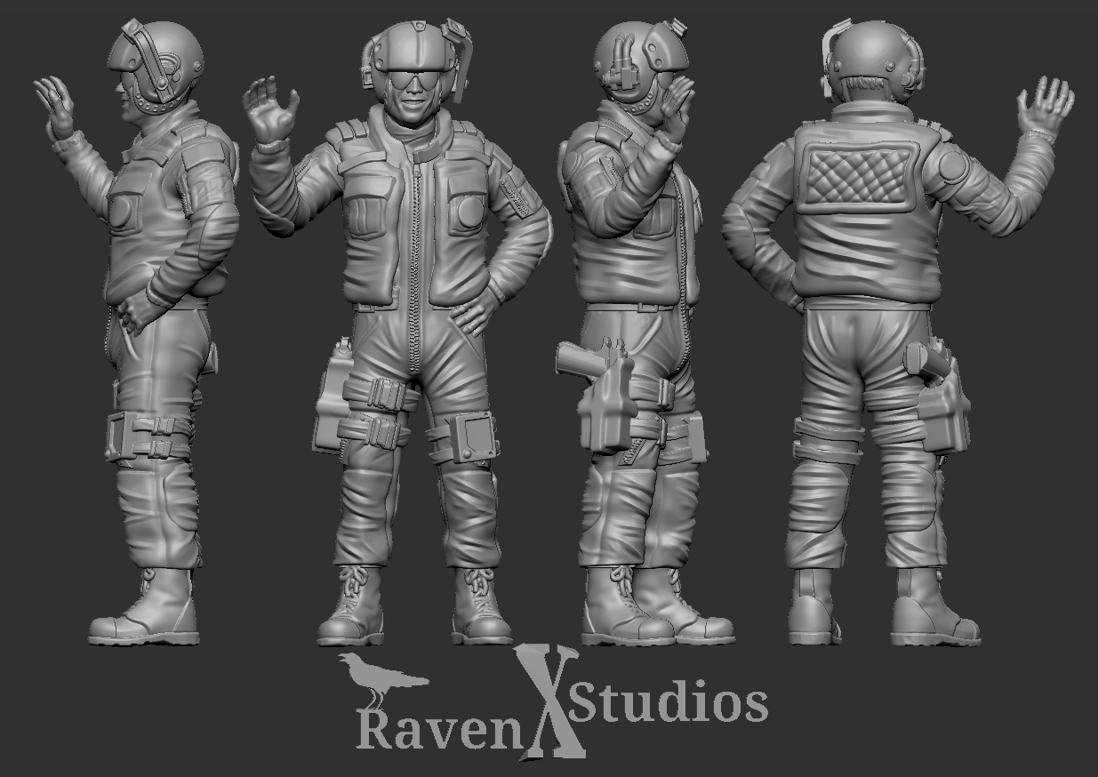 Military Support Crew Prodos Scale (SciFi) (Raven X)