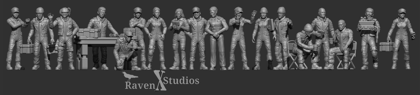 Military Support Crew Prodos Scale (SciFi) (Raven X)