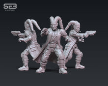 Load image into Gallery viewer, Freedom Fighters Commander - Leader & Heavy cannon Pack (Legion) (Sci-Fi) (Anvilrage) (Stargrave)