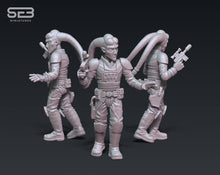 Load image into Gallery viewer, Freedom Fighters Commander - Leader & Heavy cannon Pack (Legion) (Sci-Fi) (Anvilrage) (Stargrave)