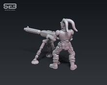 Load image into Gallery viewer, Freedom Fighters Commander - Leader & Heavy cannon Pack (Legion) (Sci-Fi) (Anvilrage) (Stargrave)