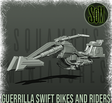 Load image into Gallery viewer, Speeder Bike with Riders (Legion) (Sci-Fi) (Squamous)