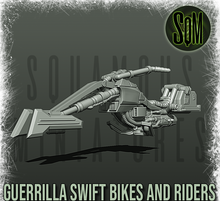 Load image into Gallery viewer, Speeder Bike with Riders (Legion) (Sci-Fi) (Squamous)