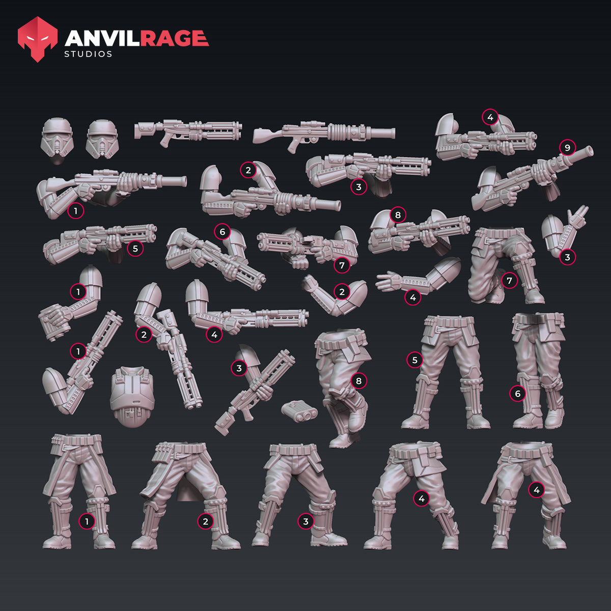 Gunline Trooper Bundle (Legion) (Sci-Fi) (Anvilrage)