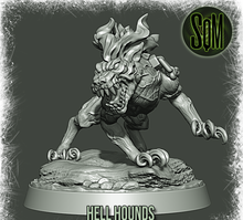 Load image into Gallery viewer, Hell Hounds (DandD) (Sci-Fi) (DSM) (Stargrave)