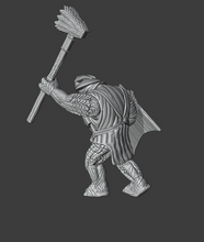 Load image into Gallery viewer, Eastern Troll Long Hammer & Shield Walking (Kolbehs) (SciFi) (DandD)