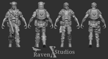 Load image into Gallery viewer, Hurt or Dead Marines Bundle - Prodos Scale (SciFi) (Raven X)