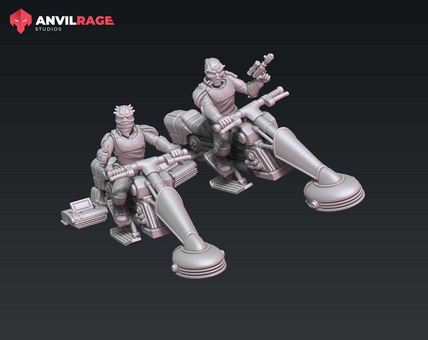 Pirate Raiders Speeders - Pistol 2 Pack (Legion) (Sci-Fi) (Anvilrage) (Stargrave)