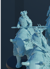 Load image into Gallery viewer, Bull Rider with Spear ready to charge (Kolbehs) (SciFi) (DandD)