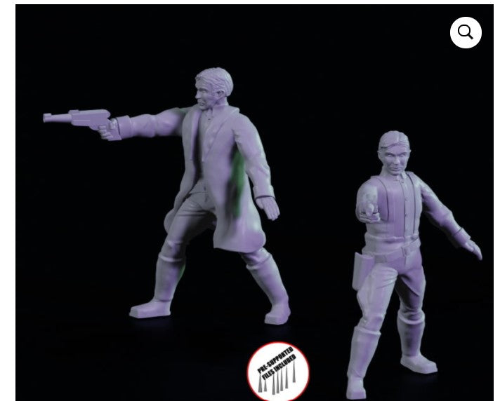 Spunky Captain 4 Pack (Jason Miller Design) (SciFi) (Stargrave)