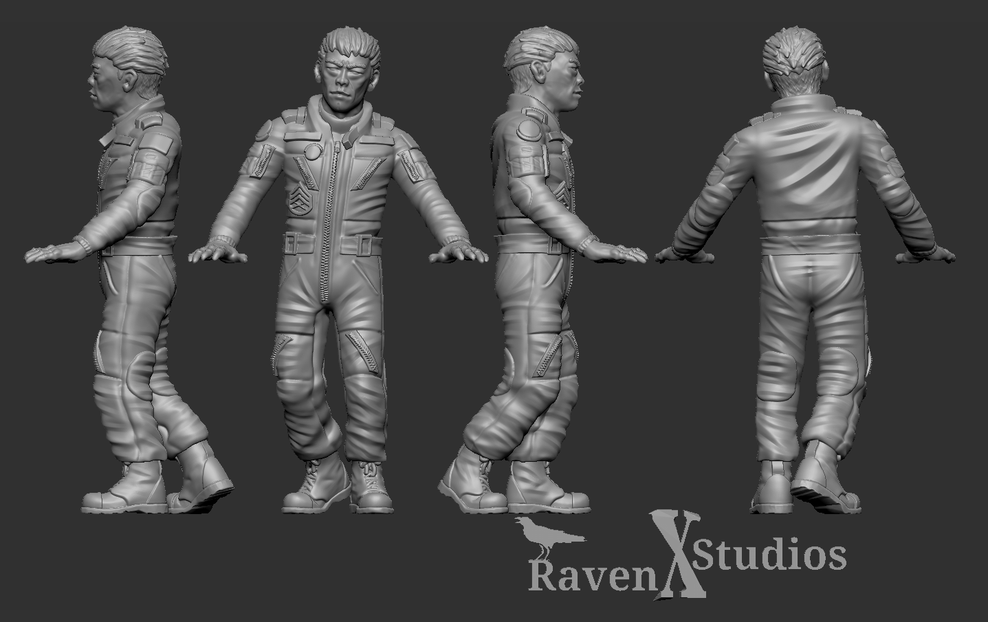 Military Support Crew Prodos Scale (SciFi) (Raven X)