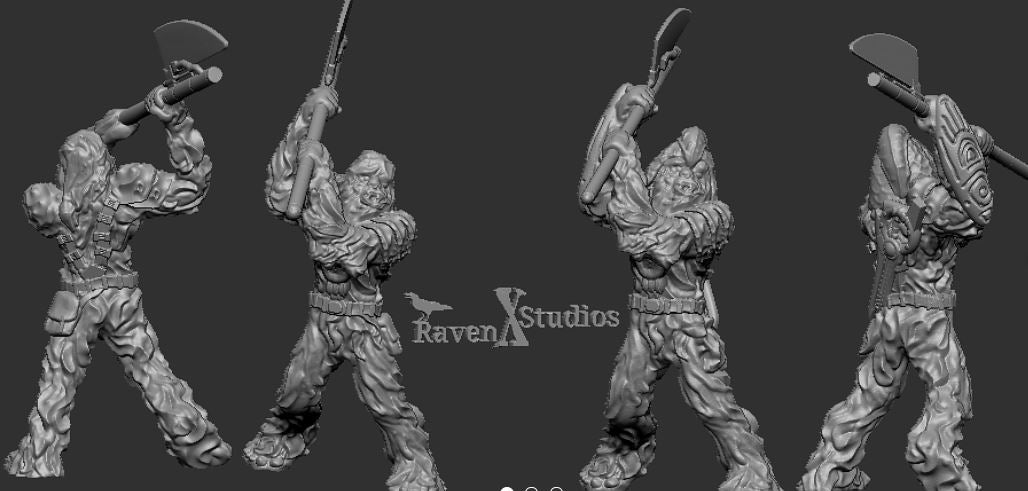 Wookie Warriors Bundle inspired model (Legion) (SciFi) (Raven X)