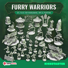 Load image into Gallery viewer, Furry Warriors War Party &amp; Terrain (Legion) (Sci-Fi) (Anvilrage)
