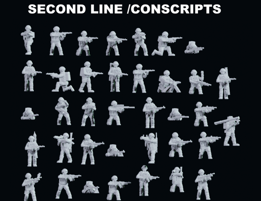Modern Warfare Russian Second Line Conscripts Bundle 1 (Jason Miller Design) (1/100)