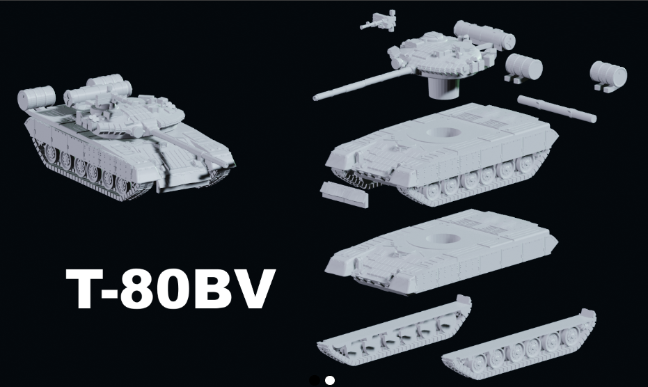 Modern Warfare T-80 BV & BVM 3rd Gen Tank - 2 pack (Jason Miller Design) (1/100)