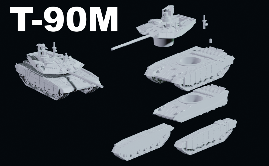 Modern Warfare T-90 3rd Gen Tank - 2 pack (Jason Miller Design) (1/100)