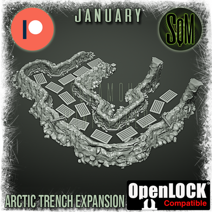 Arctic Trench Set Terrain Piece (Legion) (Sci-Fi) (DSM)
