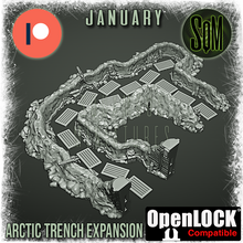 Load image into Gallery viewer, Arctic Trench Set Terrain Piece (Legion) (Sci-Fi) (DSM)
