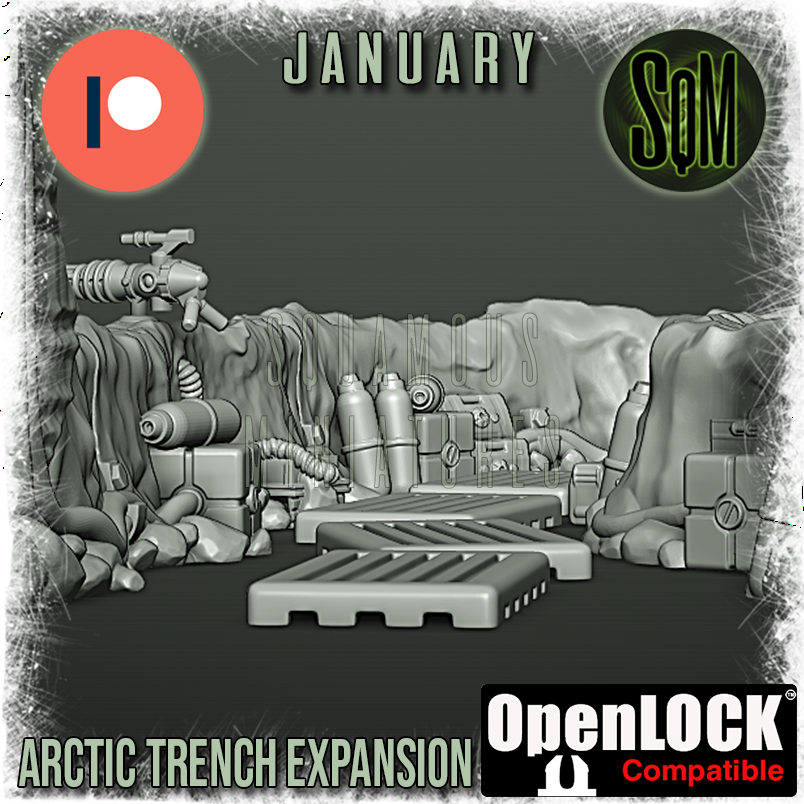 Arctic Trench Set Terrain Piece (Legion) (Sci-Fi) (DSM)