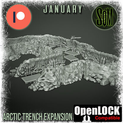 Arctic Trench Set Terrain Piece (Legion) (Sci-Fi) (DSM)