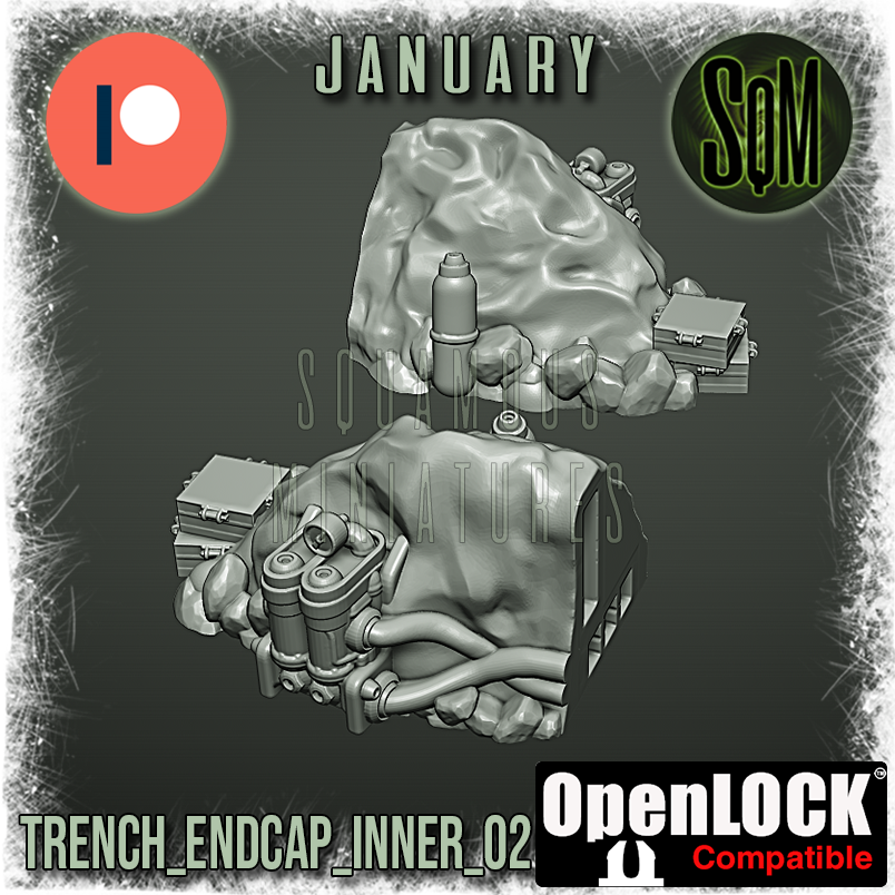 Arctic Trench Set Terrain Piece (Legion) (Sci-Fi) (DSM)