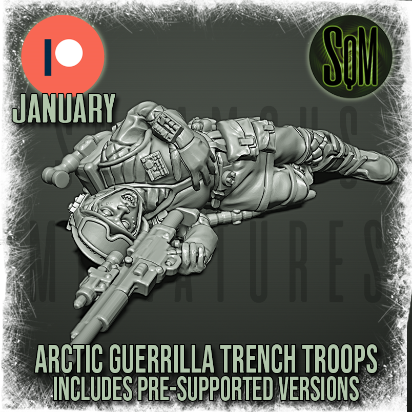 Arctic Guerilla Trench Fighter Casualties Pack (Legion) (Sci-Fi) (DSM)