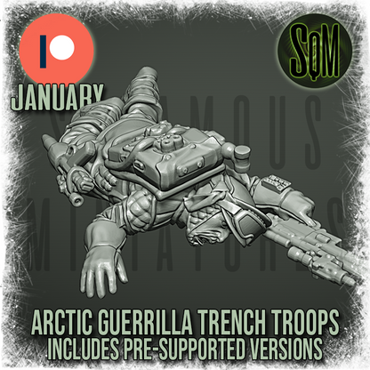 Arctic Guerilla Trench Fighter Casualties Pack (Legion) (Sci-Fi) (DSM)